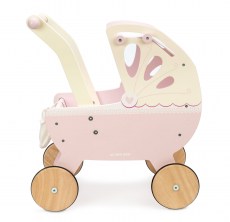 TV322-Pram-Pink-Side-Le-Toy-Van-dreveny-ruzovy-kocarek-pro-panenky